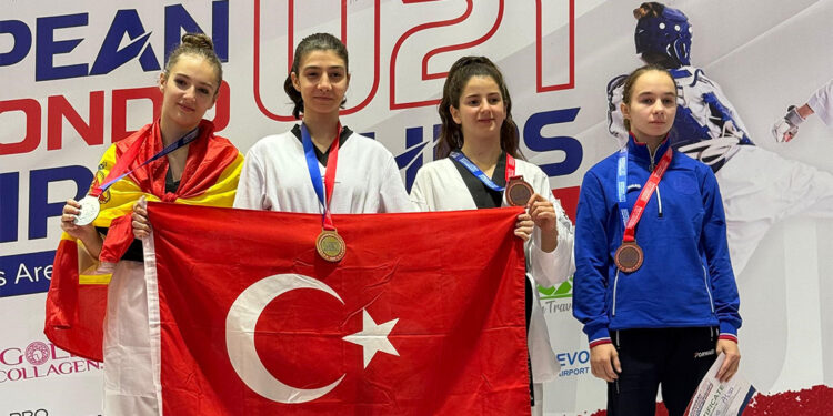 Avrupa Ümitler Taekwondo Şampiyonası'nda büyük başarı