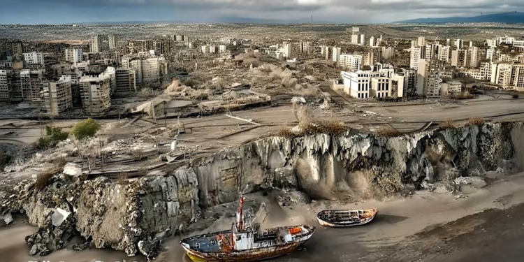 Turizm kentinin 25 yıl sonraki iklim krizi senaryosu 'Kıyamet' filminde