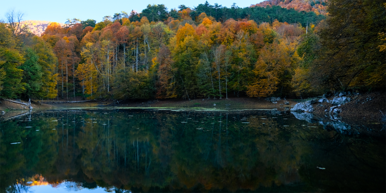 Yedigöller Milli Parkı'nda sonbahar güzelliği