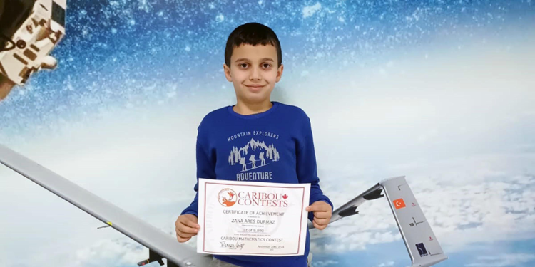 Zana Ares, uluslararası matematik yarışmasında 1’inci oldu