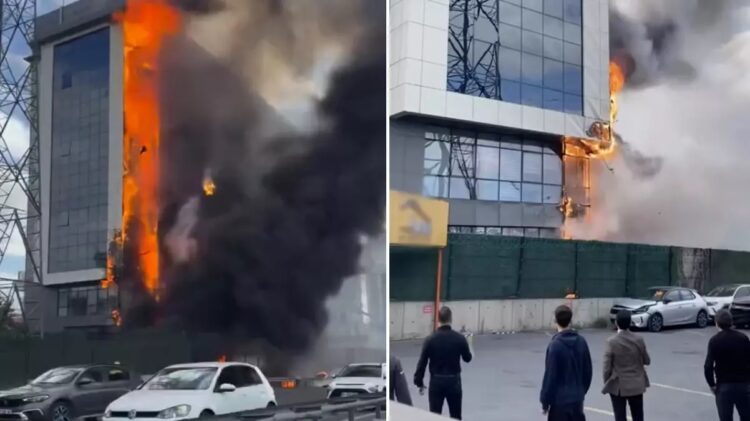 Bahçelievler'de özel okulda yangın 