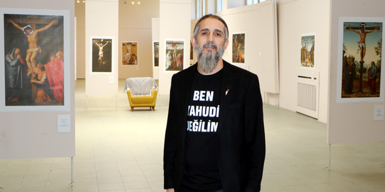 ‘Masumiyetin Katli’ isimli sergide Gazzeli çocukları İsa'ya benzetti