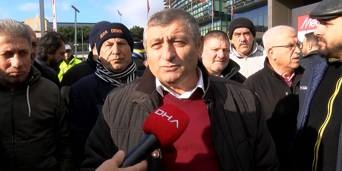 8+1 taksi sahiplerinden İBB önünde eylem