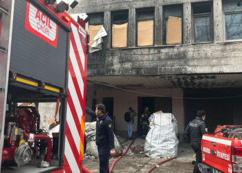 Ankara'da 4 katlı atık deposunda yangın