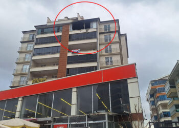 Ankara'da 7 katlı apartmanda yangın