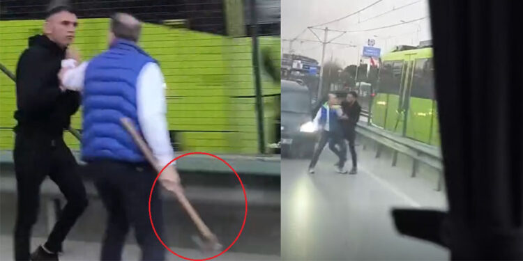 Bursa'da baltalı kavga