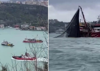 Beykoz'da balıkçı tekneleri sürüklendi