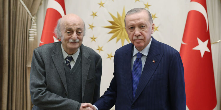 Cumhurbaşkanı Erdoğan, Dürzi lider Velid Canbolat'ı kabul etti