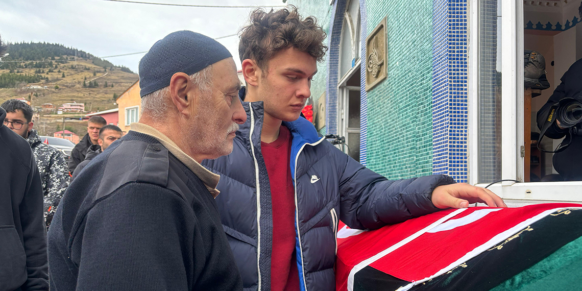 Çığda ölen milli judocu Emre, son yolcuğuna uğurlandı