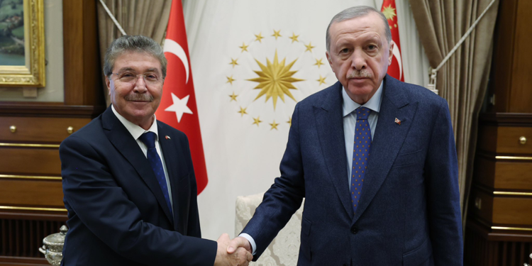 Cumhurbaşkanı Erdoğan, KKTC Başbakanı Ünal Üstel'i kabul etti