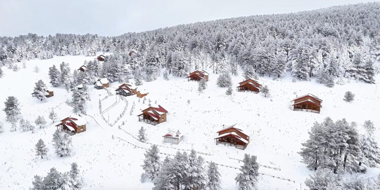 Dumanlı Tabiat Parkı'nda kış manzaraları