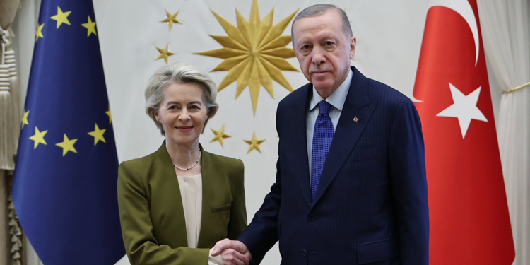 Erdoğan, AB Komisyonu Başkanı von der Leyen'i kabul etti