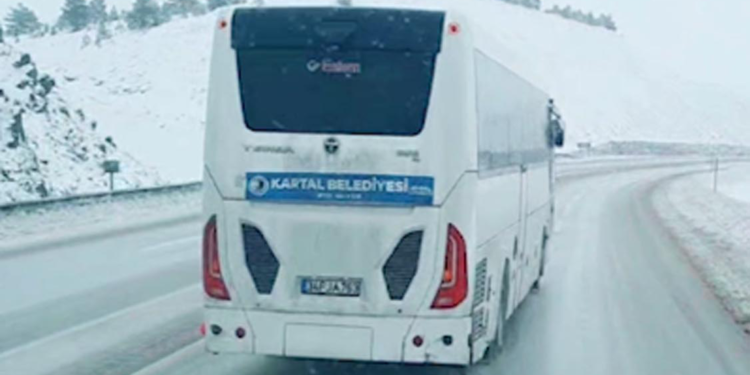 Erzincan'da devrilen otobüsün kaza öncesi görüntüleri ortaya çıktı