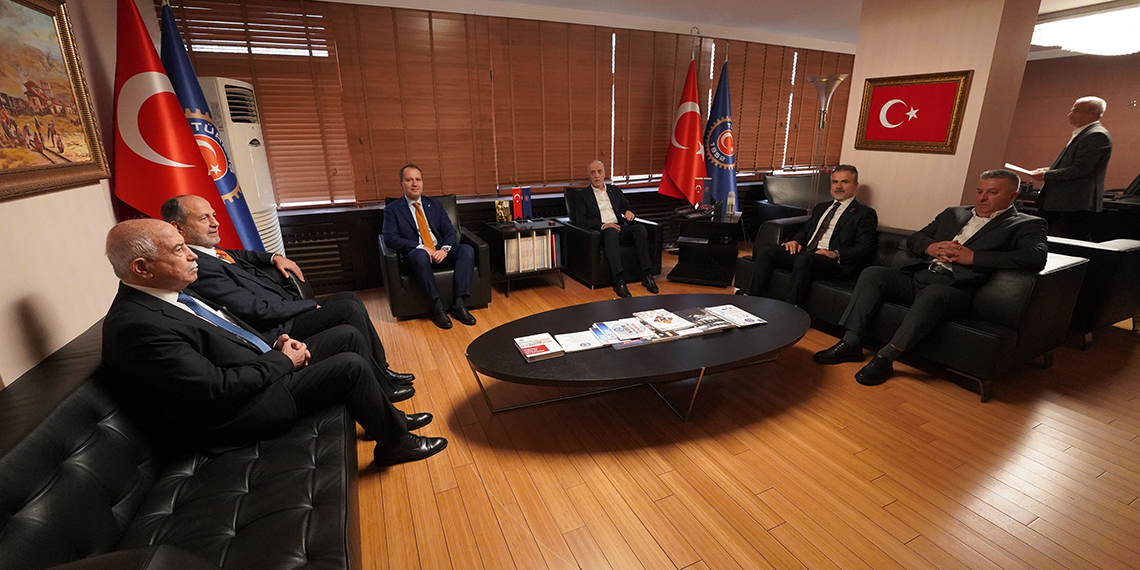 Fatih Erbakan, Türk-İş Başkanı Ergün Atalay'ı ziyaret etti