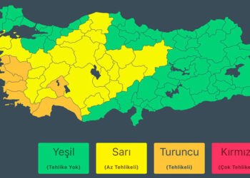 6 il için turuncu kodlu yağış uyarısı