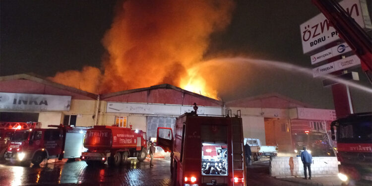 Kayseri Organize Sanayi Bölgesi'nde yangın