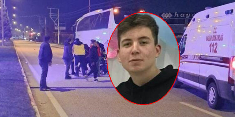 Otobüse arkadan çarpan motosikletin sürücüsü öldü