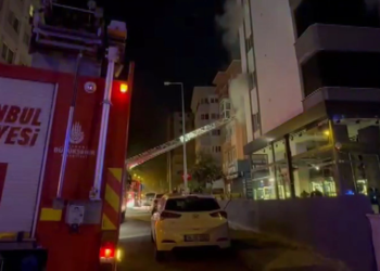 Maltepe 4 katlı apart otelde yangın