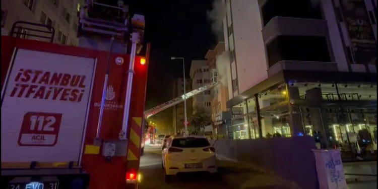 Maltepe 4 katlı apart otelde yangın