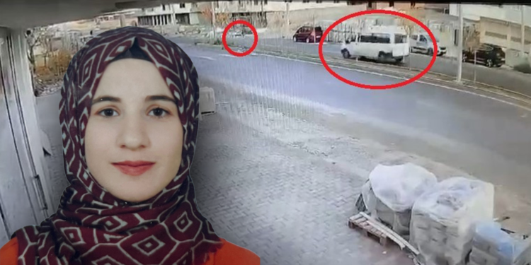 Minibüsün çarptığı Hatice öğretmen öldü, kaza kamerada