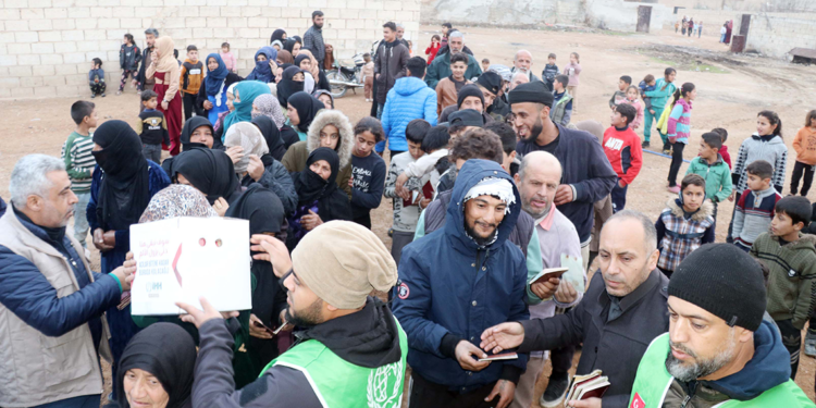 Münbiçli sivillere, Türk STK'lardan gıda yardımı