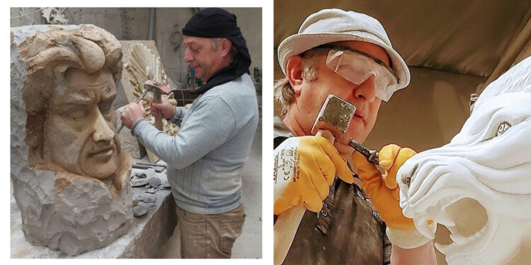 Nevşehir'li heykeltıraş Mısır tanrılarını heykele dönüştürüyor