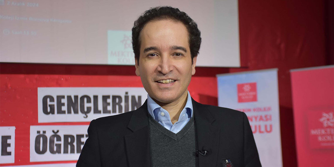 Mektebim Koleji İş Dünyası Kurulu bünyesinde gerçekleştirilen 'Patron Buluşmaları' söyleşisinde öğrencilere girişimcilik ve gelecek konularında bilgiler verildi.