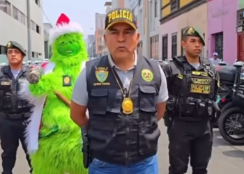 Peru polisi, Grinç kılığına girerek operasyon düzenledi