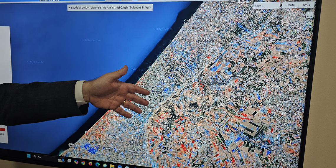 Prof. Dr. Kutoğlu, geliştirdiği yazılımla Gazze'deki yıkımı inceledi