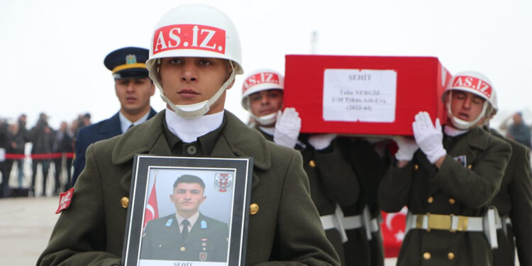 Şehit Taha Nergiz'in cenazesi Erzurum'da