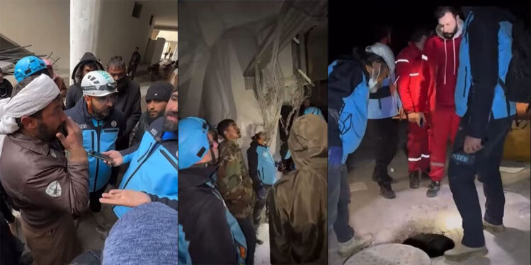 Sednaya Hapishanesi'nde arama kurtarma çalışmaları