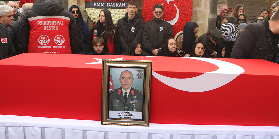 Şehit Tuğgeneral İsa Baydilli, son yolculuğuna uğurlandı