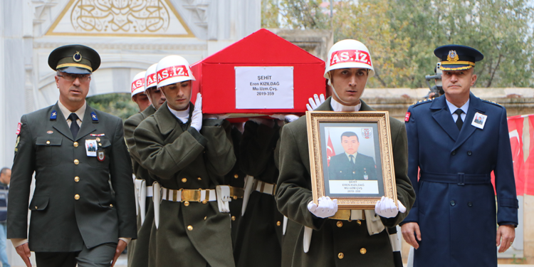Şehit Uzman Çavuş Eren Kızıldağ, son yolculuğuna uğurlandı