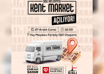 Şişli Belediyesi, ‘Gezici Kent Market’ projesini hayata geçiriyor
