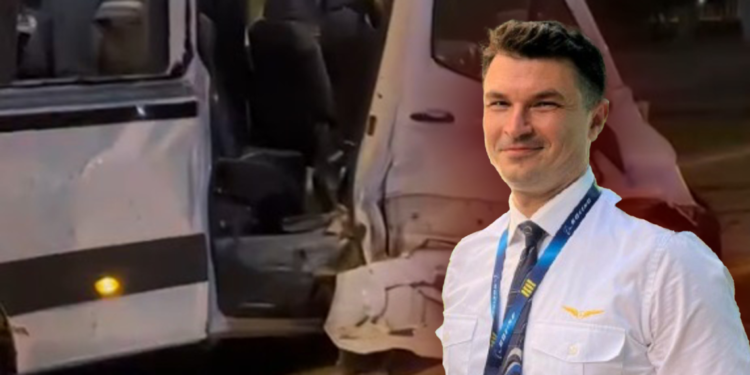 Uçuş ekibini taşıyan servis kaza yaptı: Kaptan pilot öldü, 9 kişi yaralı