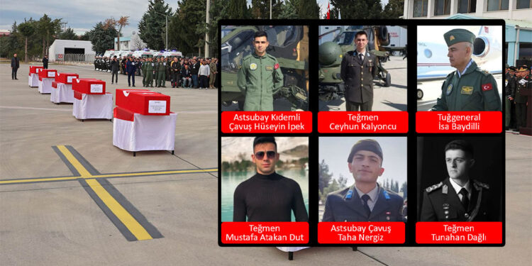 Helikopter kazası şehitleri