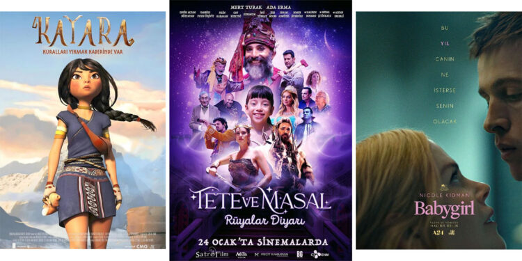 Vizyondaki filmler 24-31 Ocak 2025