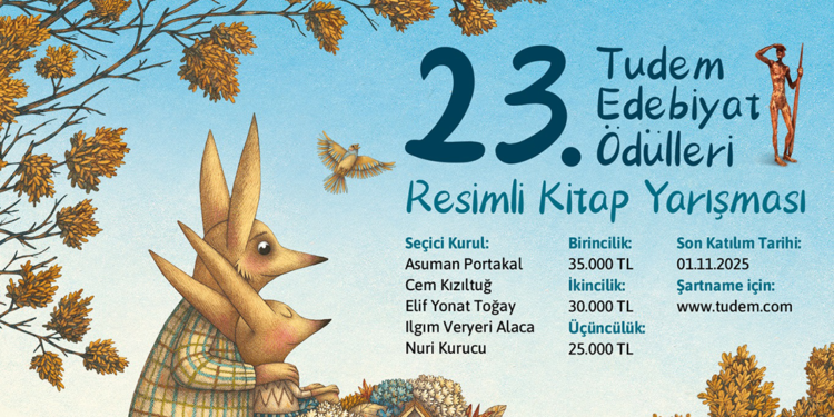 23'üncü Tudem Edebiyat Ödülleri için son başvuru tarihi 1 Kasım