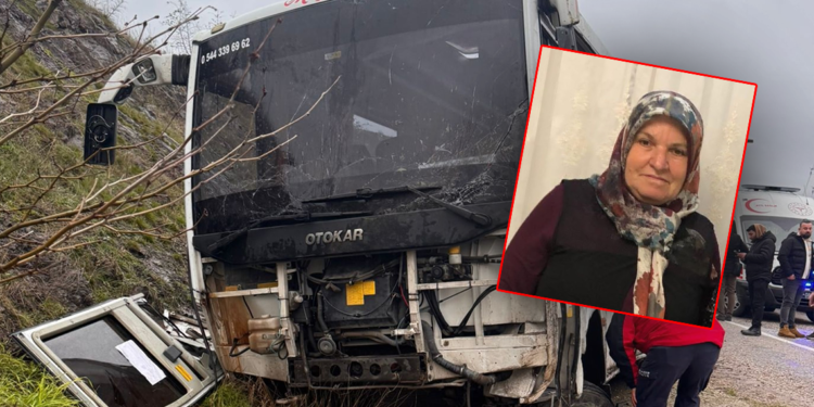 25 kişinin yaralandığı kazada, durumu ağır olan kadın işçi öldü