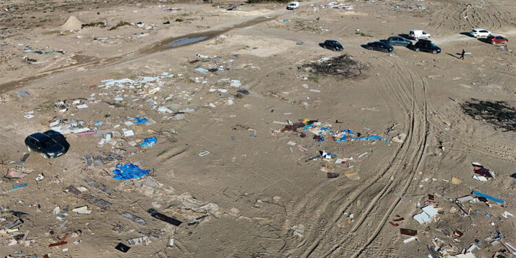 Tatilin adresi çardaklardan geriye çöpleri kaldı