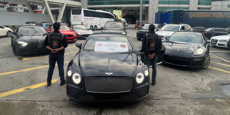 540 milyon lira değerinde 50 lüks araç ele geçirildi