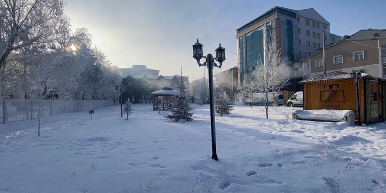 Ardahan'da termometreler eksi 23,3 dereceyi gösterdi