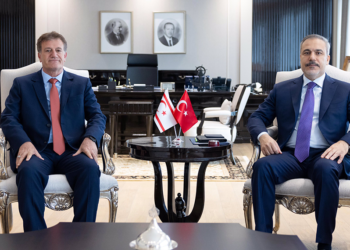 Bakan Fidan, KKTC Bayındırlık ve Ulaştırma Bakanı Arıklı ile görüştü