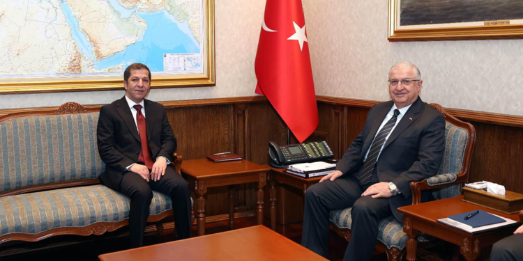 Bakan Güler, IKBY Peşmerge Özel Kuvvetler Komutanı'nı kabul etti