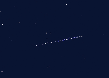 Bitlis semalarında Starlink uyduları görüntülendi