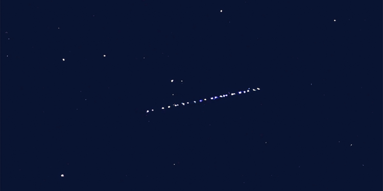 Bitlis semalarında Starlink uyduları görüntülendi