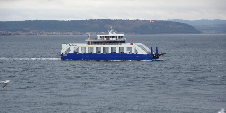 Çanakkale'de deniz ulaşımına fırtına engeli