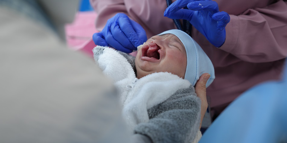 Dudak damak yarığıyla dünyaya gelen Muhamed, için tedaviye başlandı