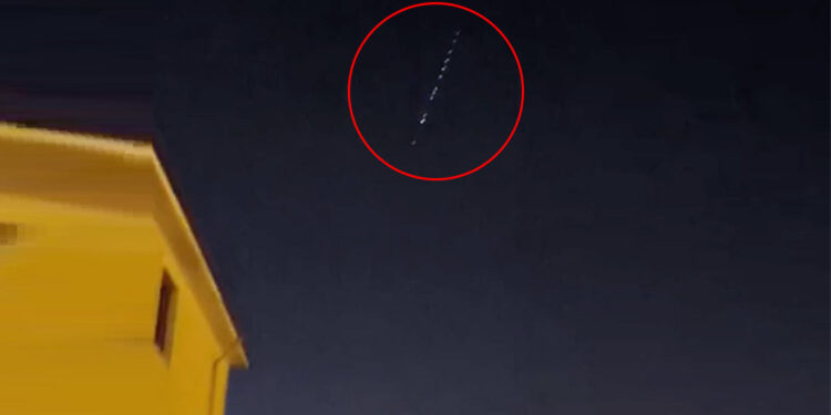 Erzincan semalarında ilginç görüntü