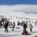 Erciyes Kayak Merkezi'nde hafta sonu yoğunluğu